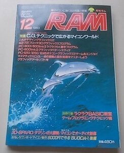 付録付き/RAM　1983年12月号　特集：CGテクニックで広がるマイコンワールド