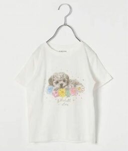 GLOBAL WORK キッズ 吸水速乾GirlsグラフィックTシャツ 110 半袖Tシャツ ホワイト