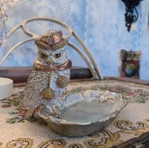 アンティークな部屋/ Owl / accessory tray / フクロウさんのアクセサリートレイ #インテリア雑貨 #店舗什器 #アンティーク _画像2