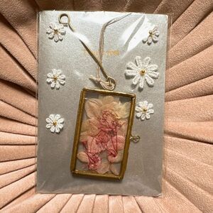 【美品】押し花 ストラップ風 ハンドメイド