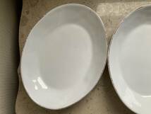 再値下げ　未使用新品　イタリア製　ヴィルジニア　白　オーバル　カレー皿　3枚組　長辺25.5cm 短辺約19.5cm 高4.5cm _画像4