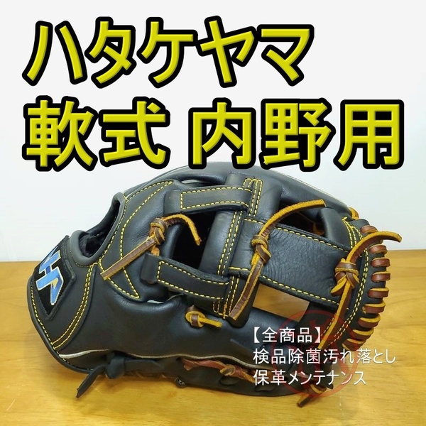 ハタケヤマ THシリーズ ジョイント式Hウェブ BPARK刻印あり HATAKEYAMA 一般用大人サイズ 内野用 軟式グローブ