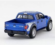 KINSMART 1/46 ダイキャスト ミニカー 2013 Ford F-150 SVT Raptor Supercrew ブルー フォード_画像4