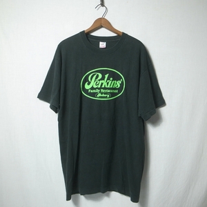 USA製 90s ヴィンテージ Perkins パーキンス ロゴ Tシャツ XL #32 / アメリカ レストラン ベーカリー 企業ロゴ