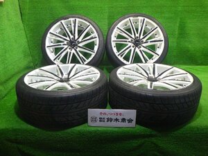 ニットー NT555 夏 235/35R20 スポルシュ シュタイナー SF-V 社外 アルミ 20×8.5J タイヤホイール 4本セット エスティマ マークXなど