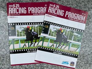 2023 Takarazuka memory that day actual place Racing Program 2 pcs. set 