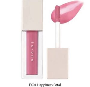 to/one Tone Holiday Petal Liquid Lip and Cheek EX01 Sparkle Snow Coffre Limited 2022 Блеск для губ Щека Косметика Кухня