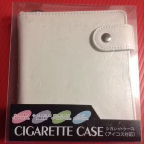  сигарета кейс ( Iqos соответствует ) CIGARETTE CASE белый корпус /PU кожа * брелок для ключа * карта с карманом * кейс . сделал .. зарядка возможна 