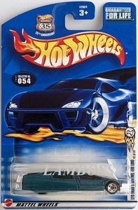 2002 #054 ホットウィール Syd Mead's Sentinel 400 Limo シドミード センチネル 400 リモ Hot Wheels First Edition #42/42 Green 緑