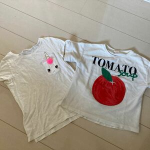 H&M 半袖TシャツとZARA半袖Tシャツ　2枚セット