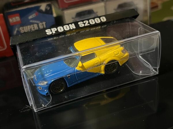 アオシマ 1/64 オプションミニカーコレクション ホンダ S2000 SPOON スプーン イエロー ブルー