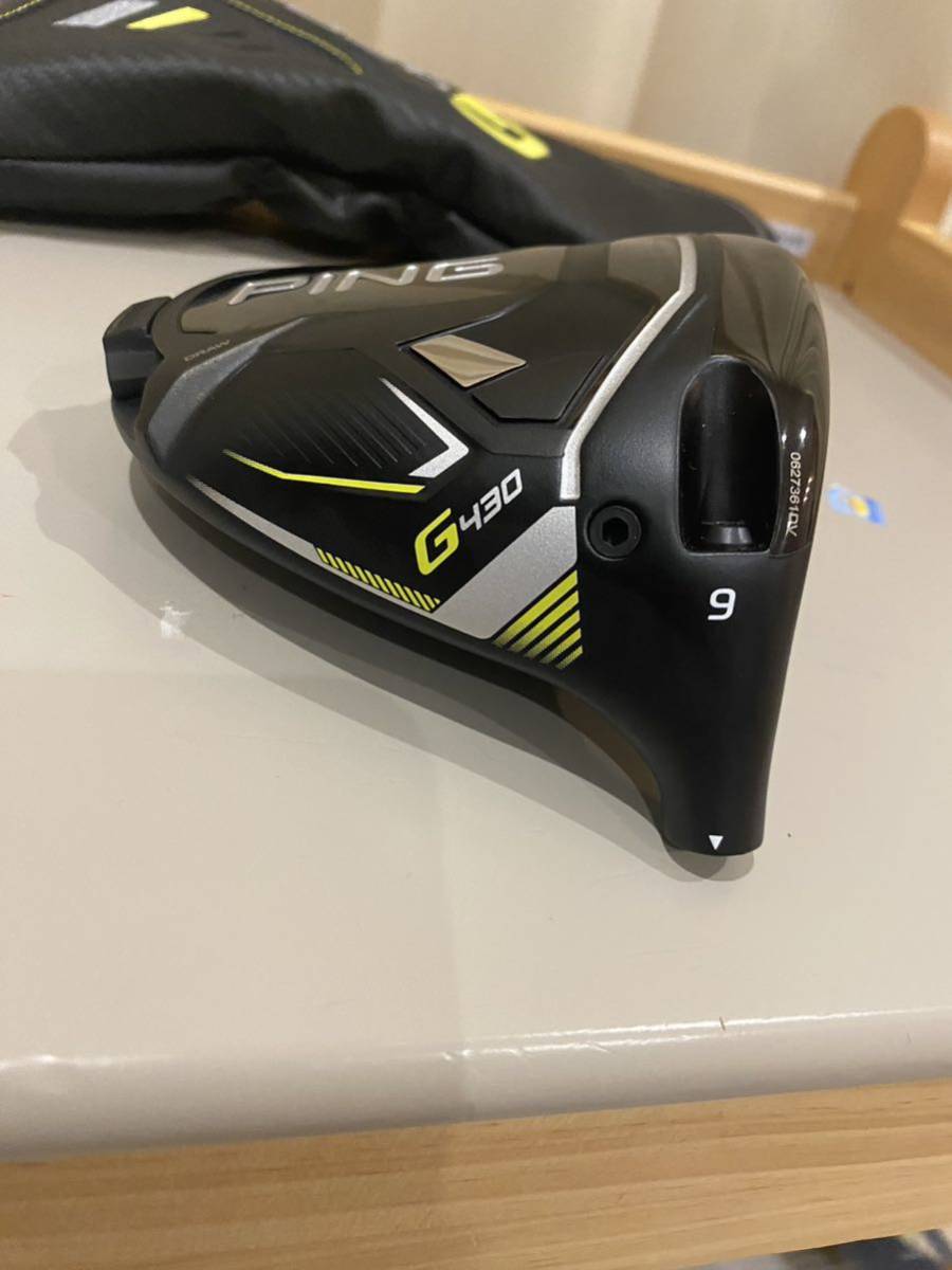 新品同様】PING G430 MAX 9度 ヘッド単品 / ピン レンチ ヘッドカバー