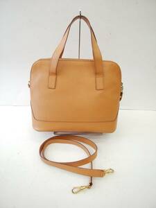 ■CELINE オールドセリーヌ M94 2Way ショルダー ハンドバッグ ベージュ ヴィンテージ レザー