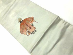 ys6626237; 宗sou 能楽師模様刺繍名古屋帯【リサイクル】【着】