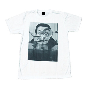 サルバドール・ダリ 芸術家 ヒゲの画家 アート スペイン ストリート系 デザインTシャツ おもしろTシャツ メンズ 半袖★tsr0390-wht-m
