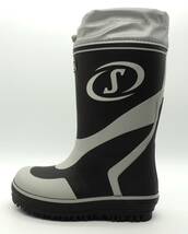 雨の日 男女兼用 履きやすい 歩きやすい ジュニア 長靴 レインブーツ 防寒 防滑 防雪 スポルディング JB027 ブラック 20.0cm_画像6