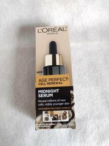 新品 ロレアル ミッドナイトセラム 美容液 エイジパーフェクト L'Oreal Paris Age Perfect Cell Renewal Anti-Aging 30ml loreal