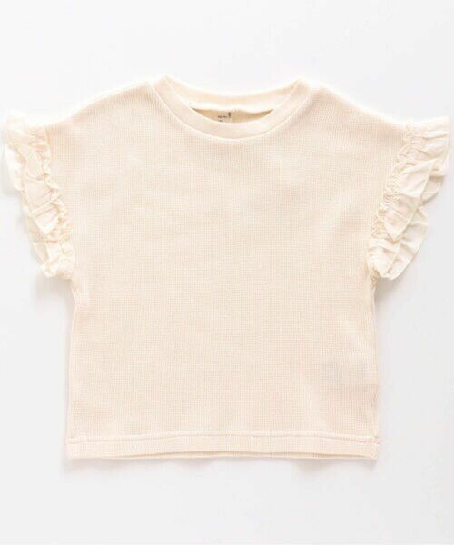 apres les cours ワッフルTシャツ　アプレレクール　フリル カットソー 半袖 子供服 半袖Tシャツ