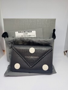 バレンシアガ BALENCIAGA ペーパーミニウォレット バレンシアガミニウォレット 三つ折り財布