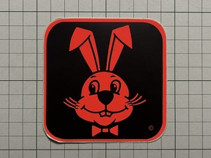 【PLAY BOY】古いウサギのステッカー：プレイボーイ 兎 バニー 蝶ネクタイ ビンテージ カスタム +Eg
