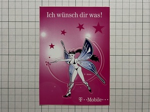 ドイツ 古いステッカー：何かを願う ティンカーベル 妖精 セクシー ビキニ ビンテージ 海外 +Eg