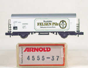 ARNOLD #4555-37 ＤＢ（旧西ドイツ国鉄） Ｉｃｈｑｒｓ型冷蔵車 特製品 BeerfelderＦＥＬＳＥＮ Ｐｉｌｓ