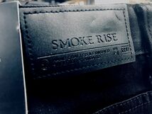 米国ブランド【W36】 SmokeRise スモークライズ デニム ショートパンツ 黒 バラ刺しゅう ストレッチ サイドライン 伸縮性あり_画像6