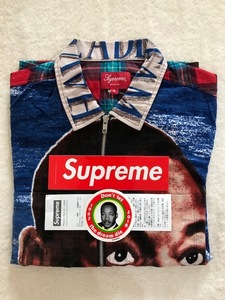 ※ Supreme ※　MLK　Zip　Flannel　Shirt　キング牧師　Mサイズ　国内正規品　新品タグ付！