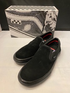 【新品】VANS SKATE SLIP-ON BLACK/BLACK バンズ ヴァンズ スケート スリップオン スリッポン ブラック/ブラック PRO プロ 26.5cm