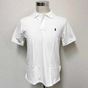  new goods POLO RALPH LAUREN Polo Ralph Lauren small po knee polo-shirt white boys L size 