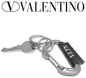 [ free shipping beautiful goods ] Valentino Valentino VLTNkalabina key ring key holder charm key metal silver men's lady's 