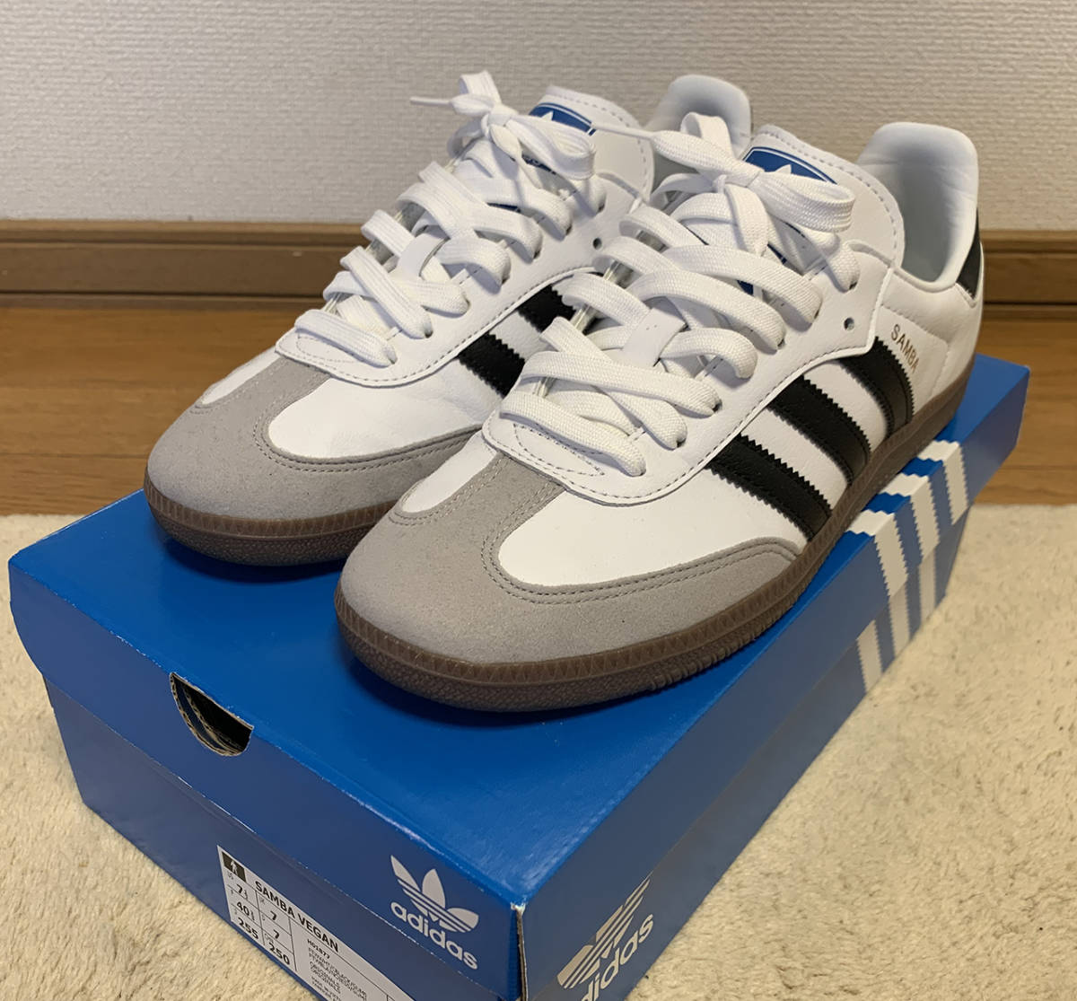 6i5《未使用》adidas アディダス SAMBA サンバ ローカットスニーカー
