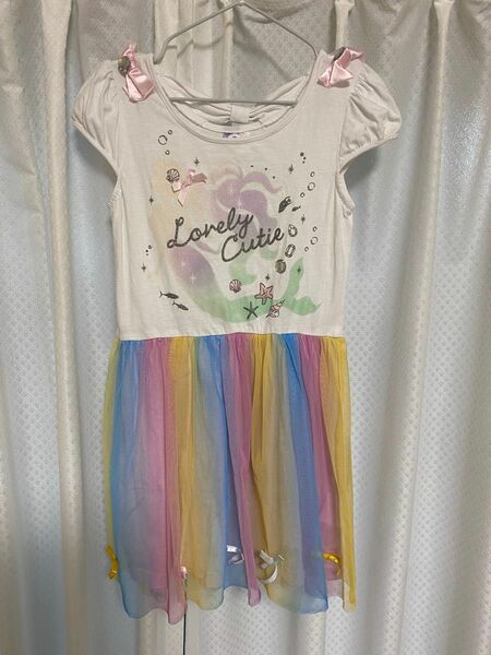 ☆美品☆120女の子カラフルスカートワンピース