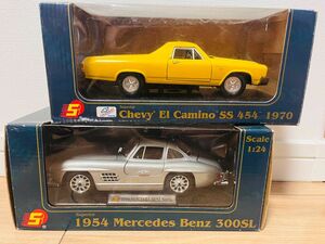 Chevy’ EI Camino SS 454 1970, 1954 Mercedes Benz 300SL