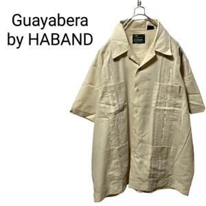 【Guayabera by HABAND】刺繍入り キューバシャツ A-887