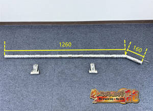 新品即納 アンテナステー φ38 絞りパイプ 雨どい取付専用金具2個付 ステンレス 標準ルーフ用 60° デコトラ レトロ S0218S