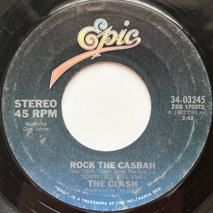 【試聴 7inch】The Clash / Rock The Casbah 7インチ 45 ギターポップ ネオアコ フリーソウル サバービア