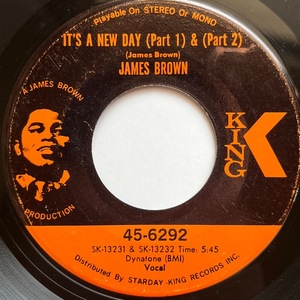 【試聴 7inch】James Brown / It's A New Day 7インチ 45 muro koco フリーソウル レアグルーヴ Rare Groove EPMD