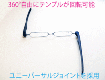 折りたたみ 老眼鏡 ポッドリーダー レッド +1.0 男女兼用 携帯用シニアグラス ケース付き portable reading glasses_画像4