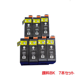 ICBK61 顔料 エプソン 対応 互換インク 7本セット ink cartridge