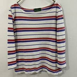 Le minor France made bus k shirt border cut and sewn border T-shirt standard finest quality one Point Le Minor [ letter pack post service plus mailing possible ]E