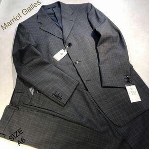 ★紳士服工房★【大創業祭】★新品 M/J3ッボタンソフトスーツ上下セット /グラフチェック柄/ミディアムグレー系/サイズA6/サイドベンツ！