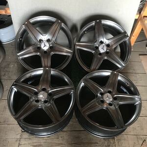 ベンツ 純正 18インチ 18×8JJ OFF;+32 PCD;112-5H ハブ径;約66mm 傷あり 4本