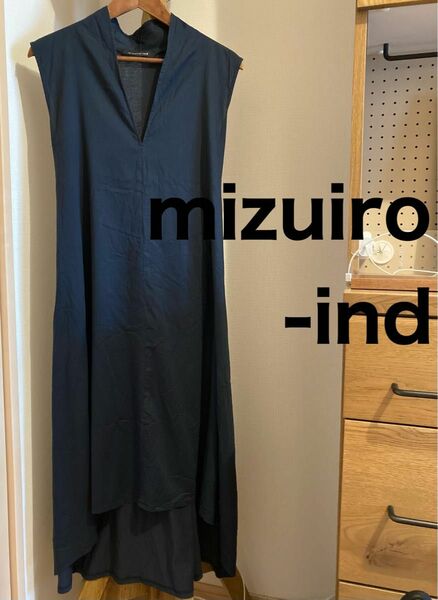 mizuiro-ind ミズイロインド ロングワンピース ブラック