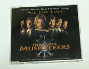 国内盤 三銃士 The Three Musketeers テーマ曲 ALL FOR LOVE / ブライアン・アダムス Bryan Adams, Rod Stewart, Sting CD シングル