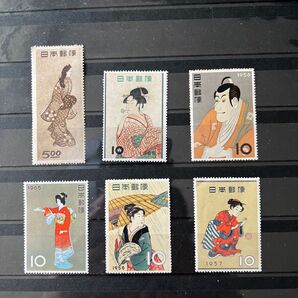 日本切手 月に雁美人 切手趣味週間 未使用切手