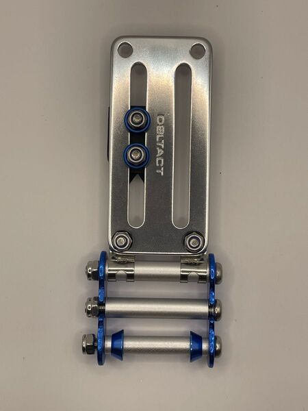ニックスダストカップ用 ニックス風チェーン(シルバー×ブルー)脱着セフ付き