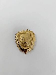 【美品】ヴィンテージ ライオン　ゴールド系　ポップ　獅子　百獣の王　LION