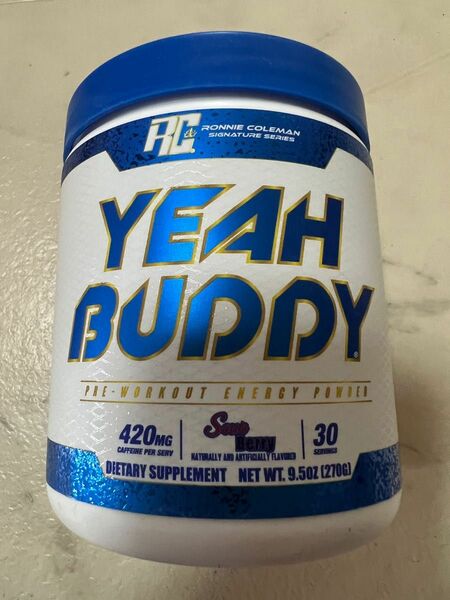 ロニーコールマン　YEAH BUDDY プレワークアウト　サワーベリー味　30servings