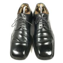【ルイヴィトン】本物 LOUIS VUITTON 靴 26.5cm 黒 ビジネスシューズ 外羽根式 本革 レザー 男性用 メンズ イタリア製 8_画像2